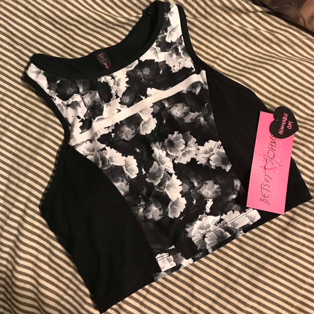 Betsy Johnson Performance sports bra/crop top